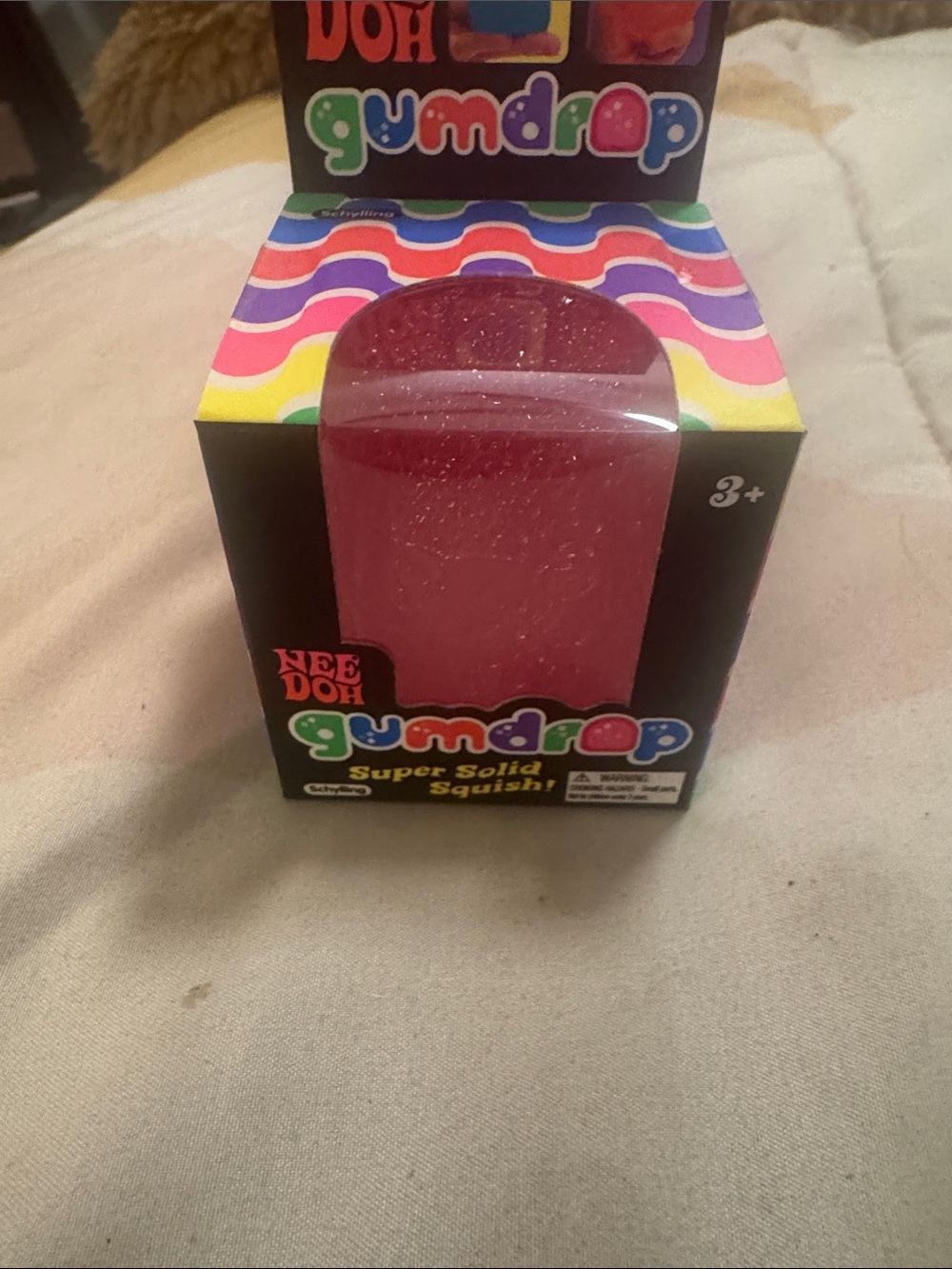 Nee Doh Gumdrop Super Solid Squish! - Pink